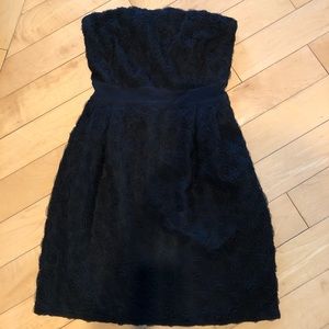 Dynamite lace rosette lace black dress